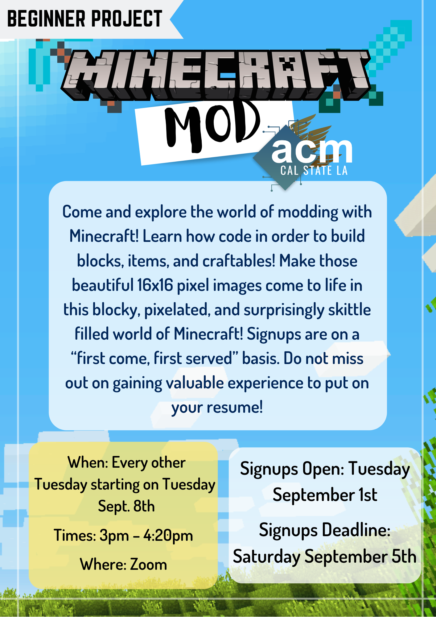 ACM Minecraft Mod Workshop(Fall 2020)