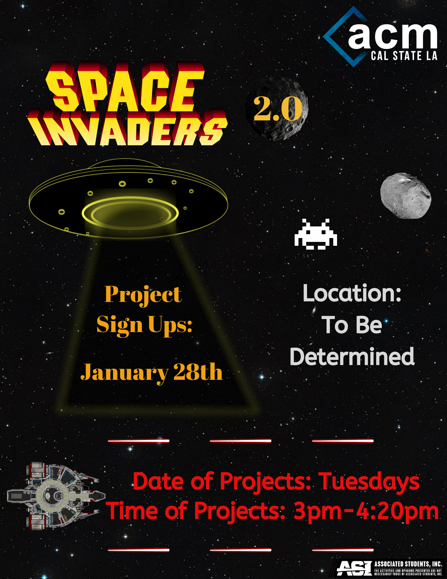 ACM Second part of the Space Invaders workshop(Spring 2020)